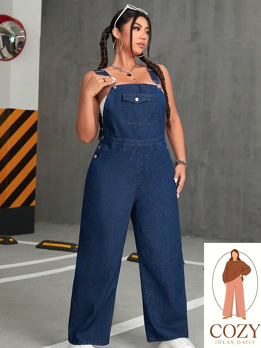 Denim Overalls with a Bodysuit