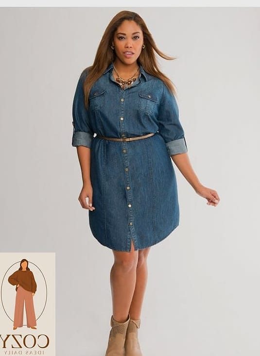 The Denim Shirt Dress for Casual Weekends