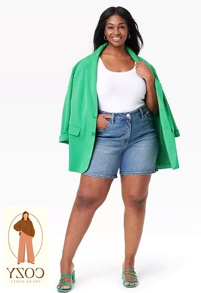 Denim Shorts and an Oversized Button-Down