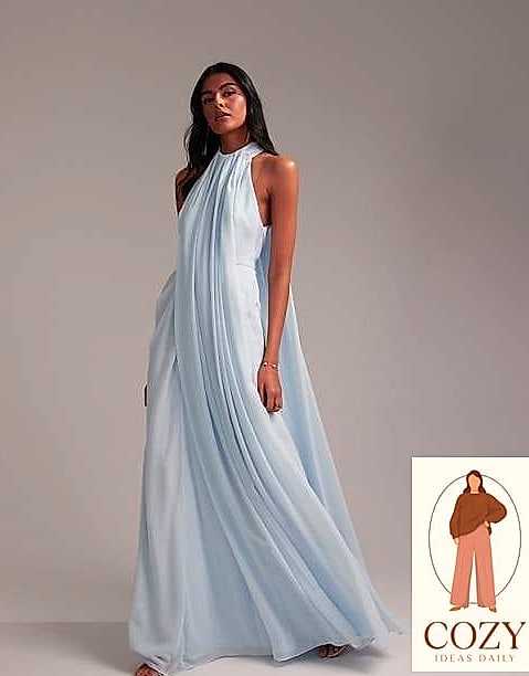 Draped Grecian-Style Gowns