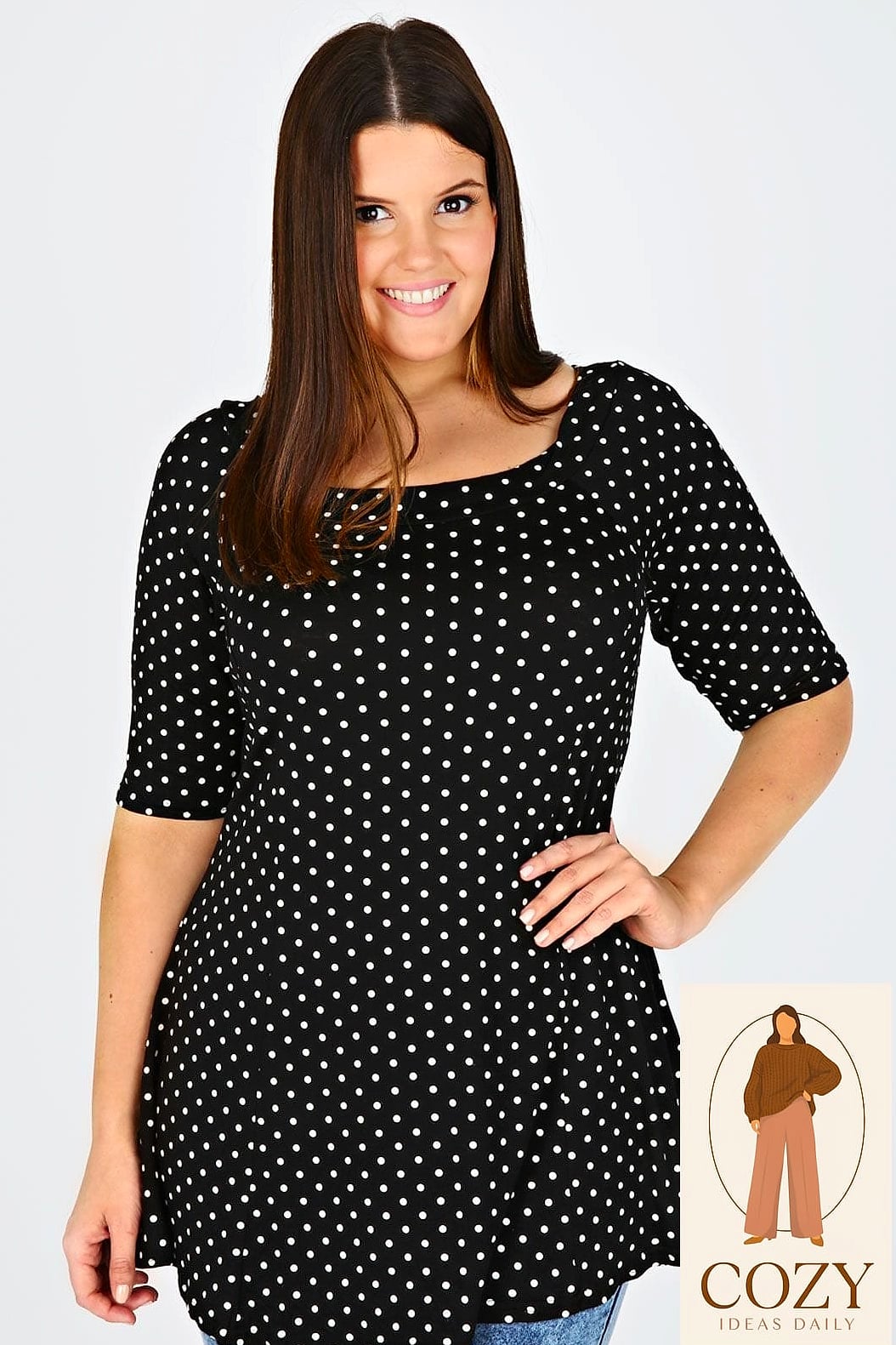 The Draped Jersey Dress in Black