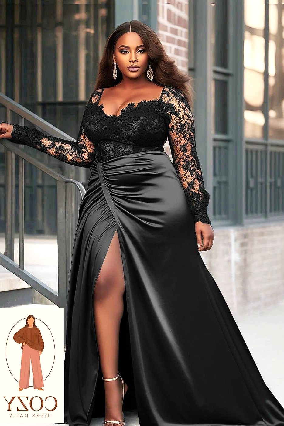 Dusty Rose Chiffon Gown