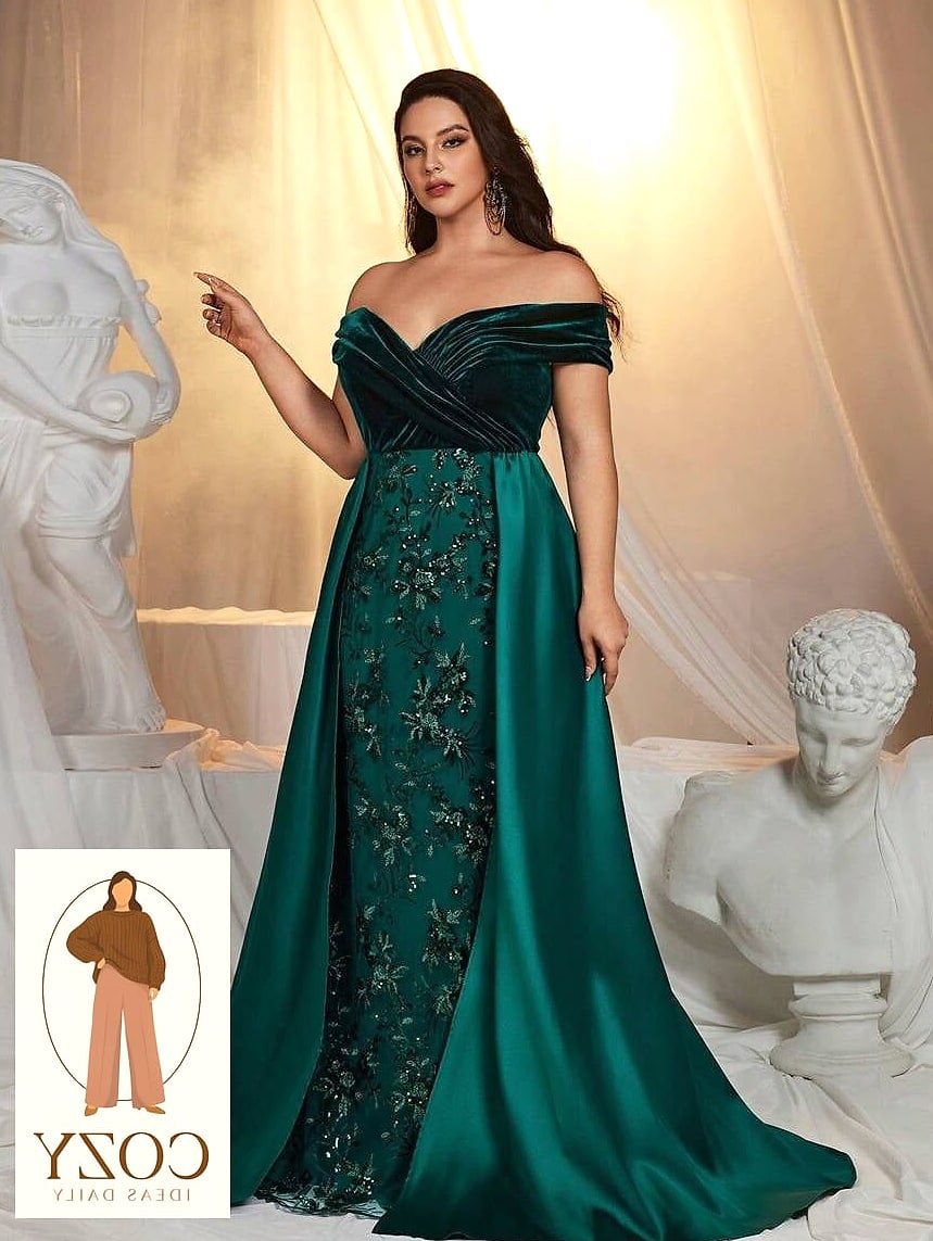 Emerald Green Velvet Gown
