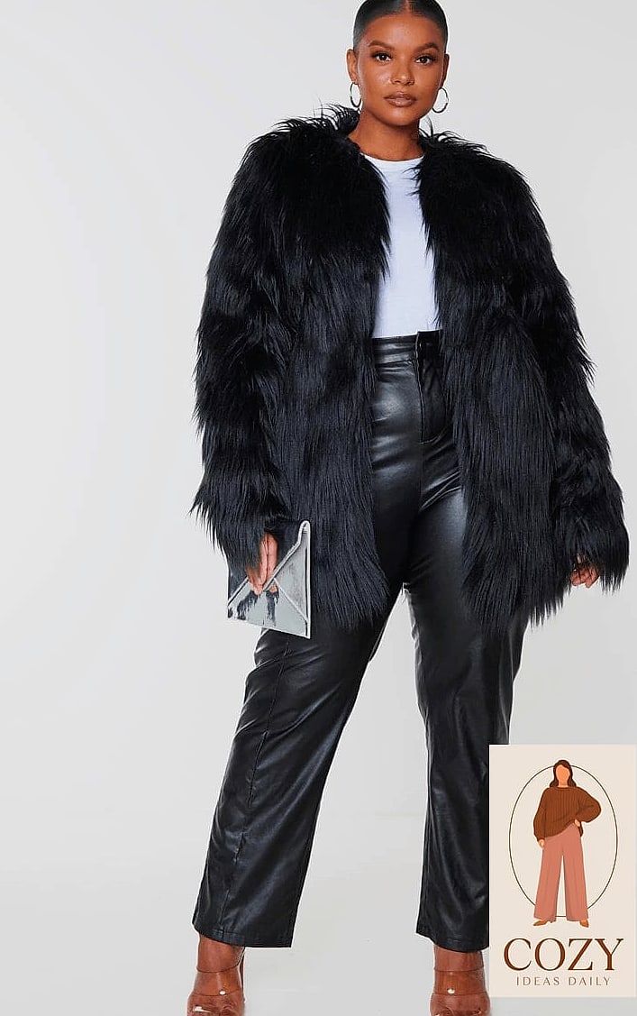 Faux Fur Coat Over Everything