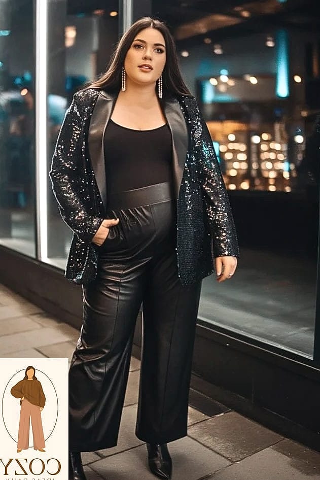 Faux Leather Pants, Real Confidence