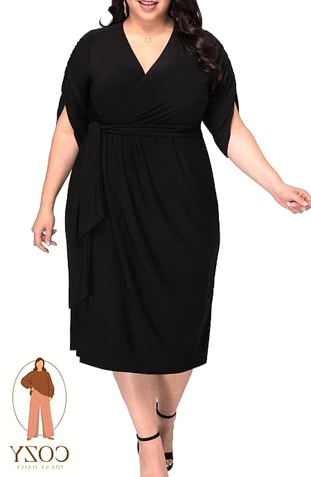 The Faux Wrap Jersey Dress