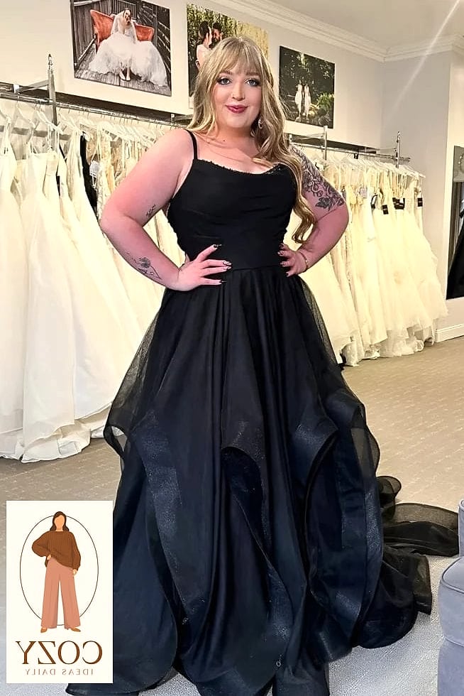 20 Plus Size Prom Dresses Worth Bookmarking Right Now 14 Feather Trim Gowns for Texture and Movement