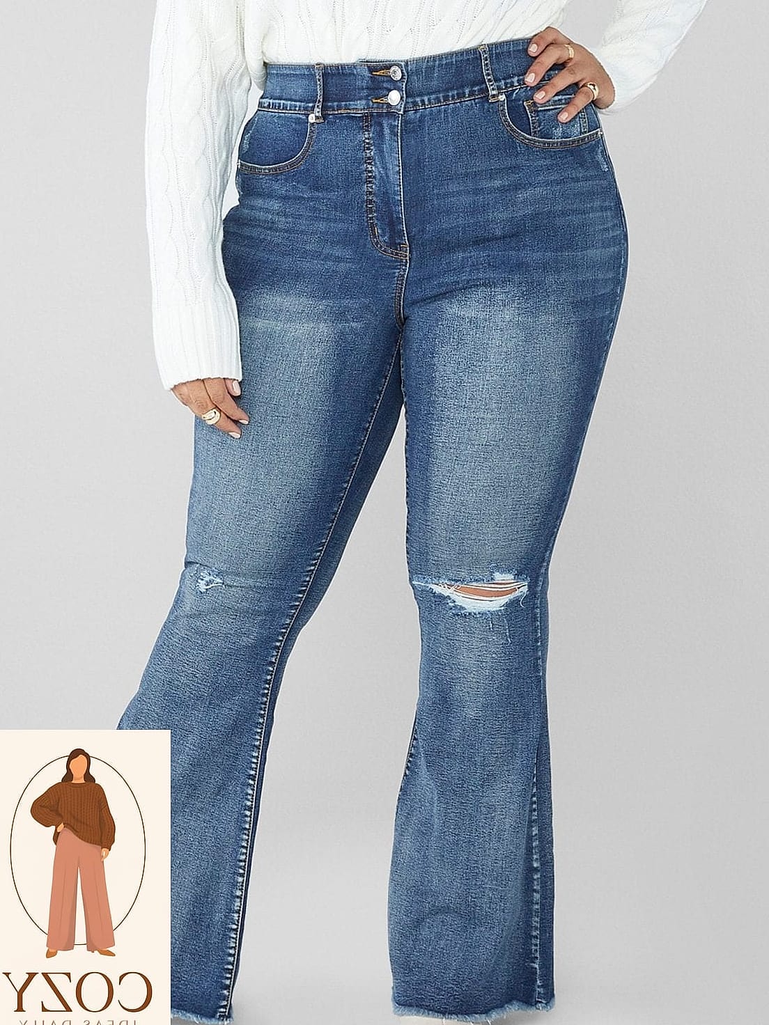 27 Plus Size Clothing For Women That Will Transform Your Look 17 Flare Jeans For A Little Drama