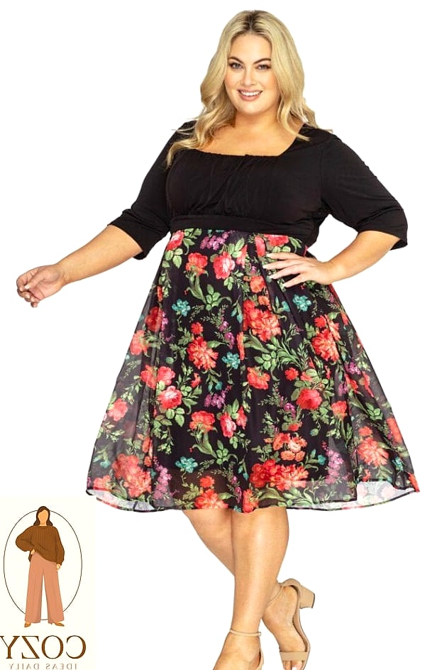 A Floral Party Dress for Daytime Celebrations