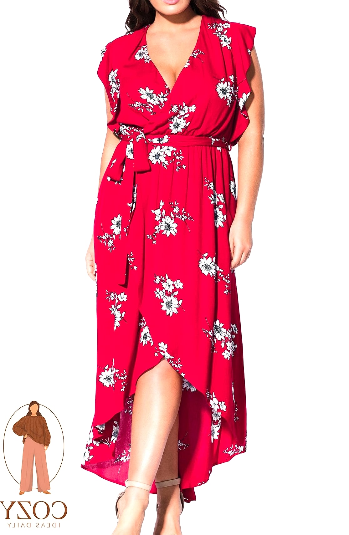 Floral Wrap Dress for Wedding Guest Season