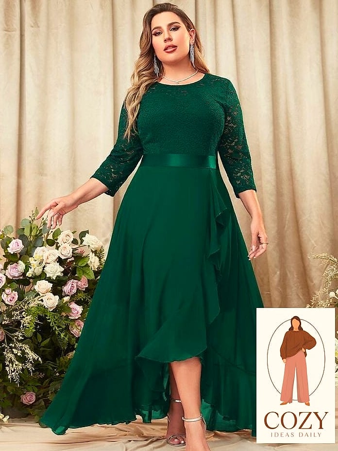 The Forest Green Velvet Dress For Winter Weddings