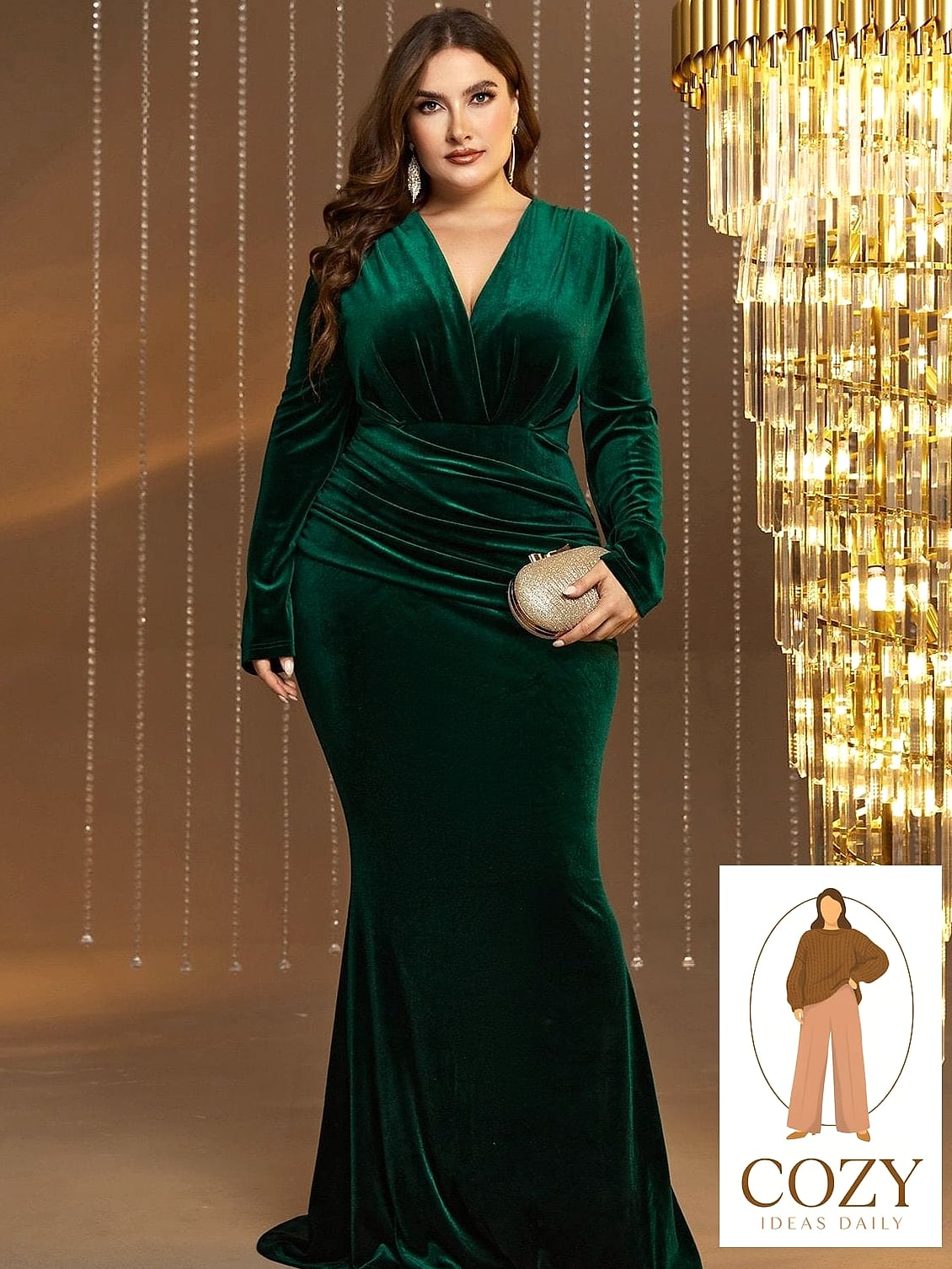 Forest Green Wrap Midi
