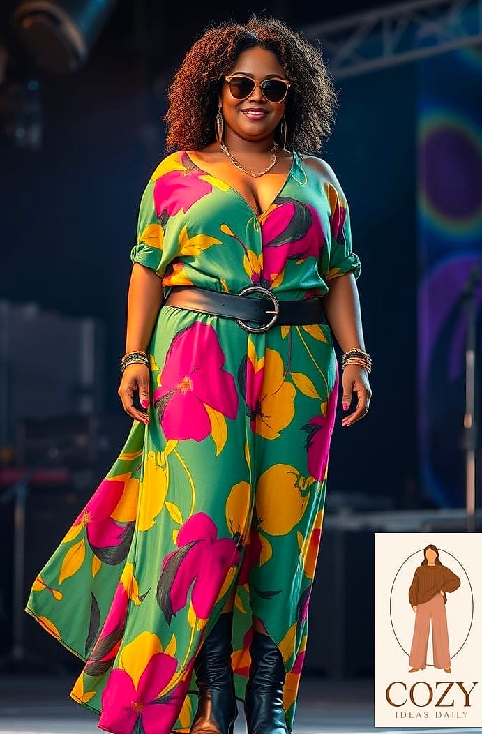 Graphic Tee and Wide-Leg Trousers