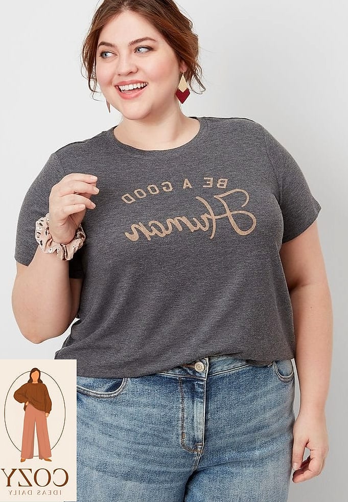 Graphic Tee and Flare Jeans
