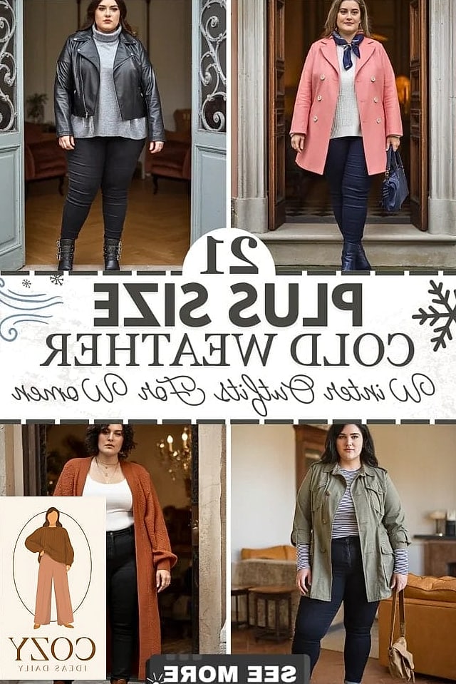 24 Plus Size Looks For Winter That Are Absolutely Stunning 19 The Head-to-Toe Black Look With Statement Accessories