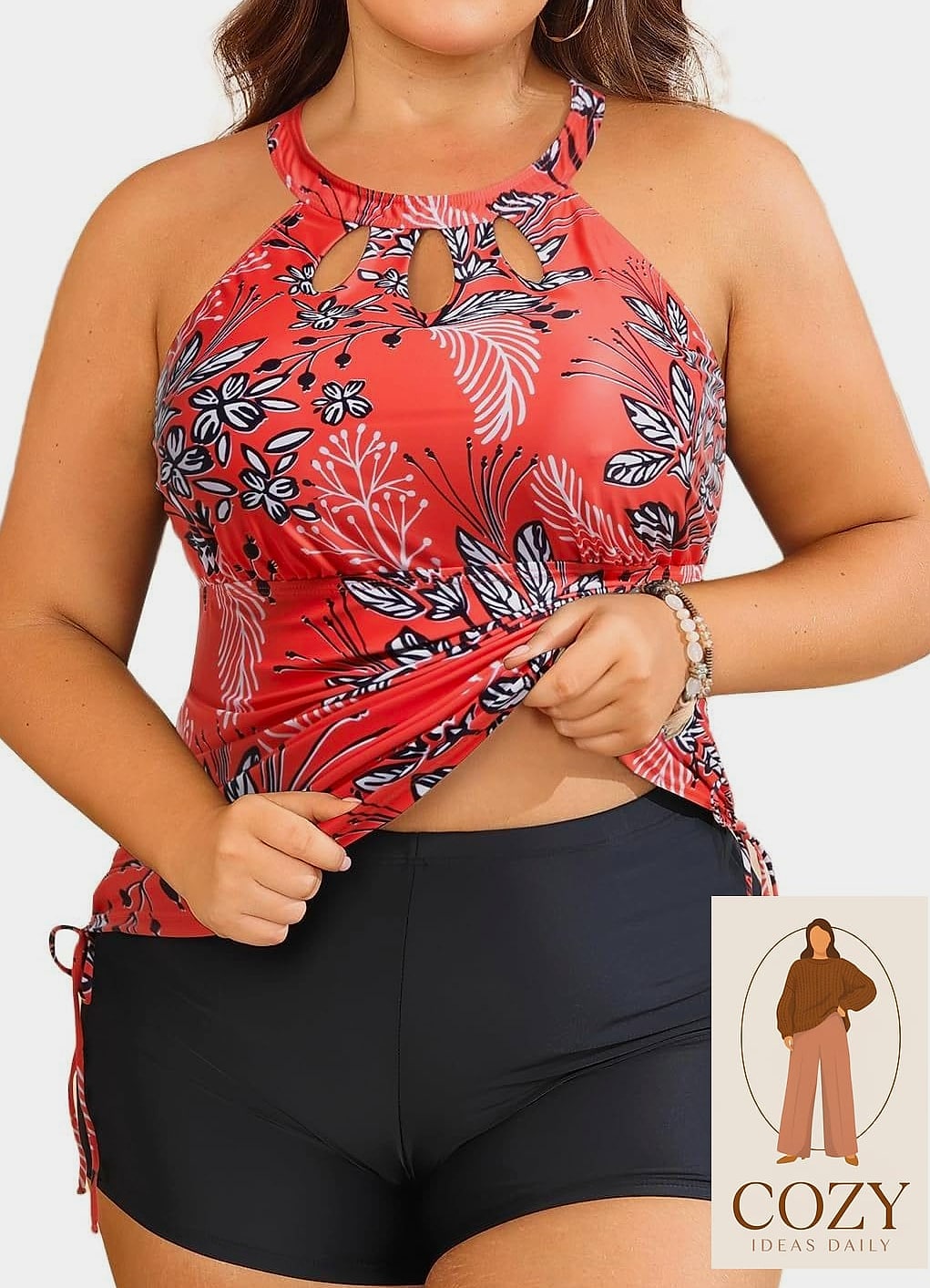 The High-Neck Zip-Front Swimsuit