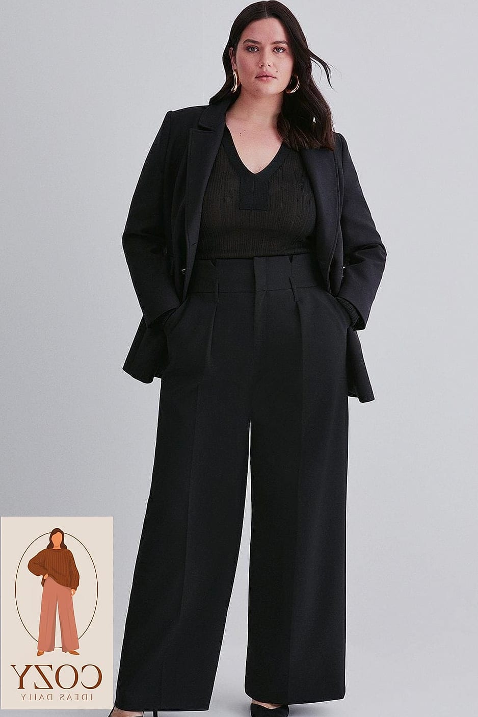 High-Waisted Trousers With a Corset-Inspired Top