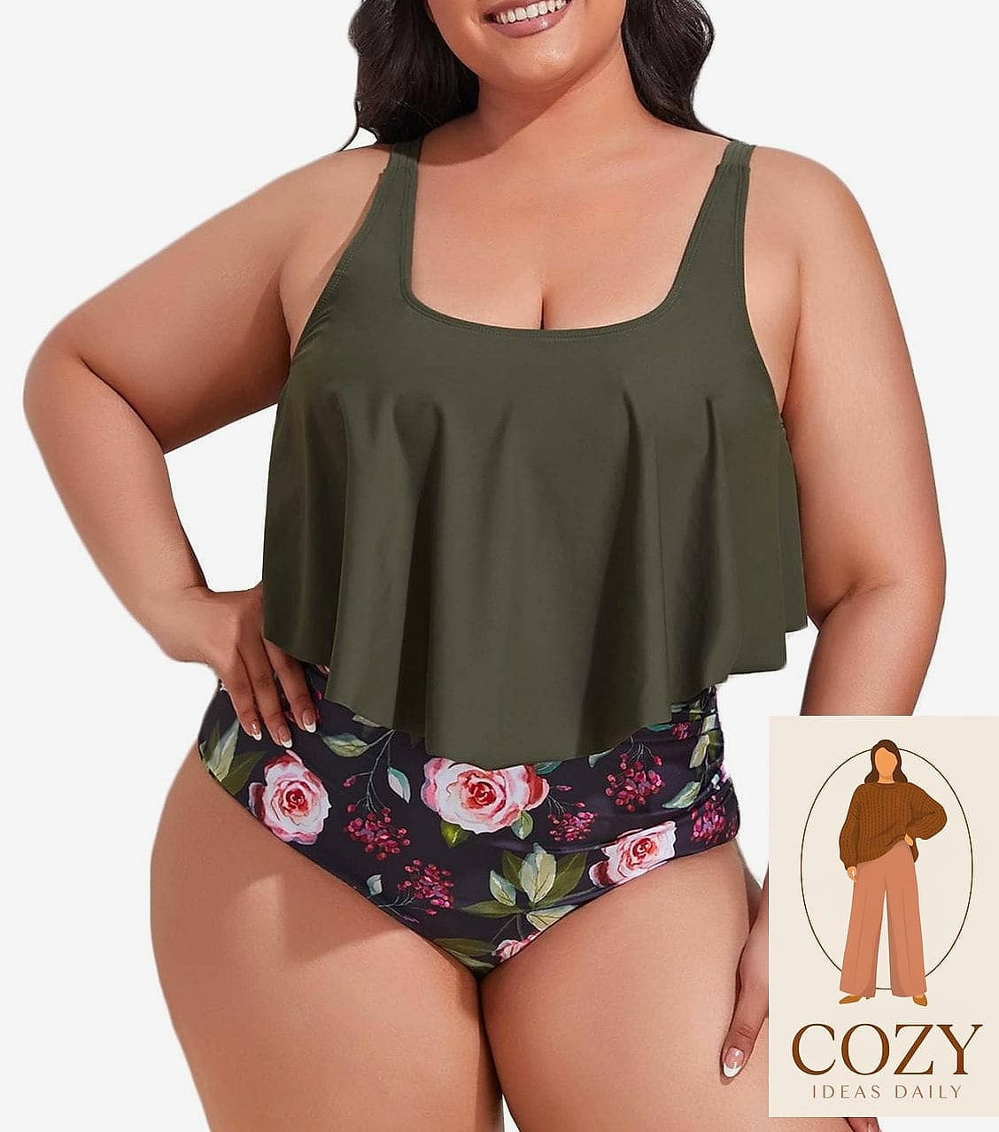 The High-Waisted Bikini Bottom With Cheeky Top