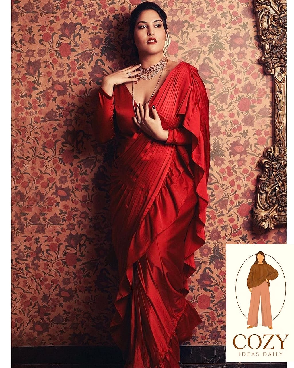 High-Waisted Draping for a Longer Torso