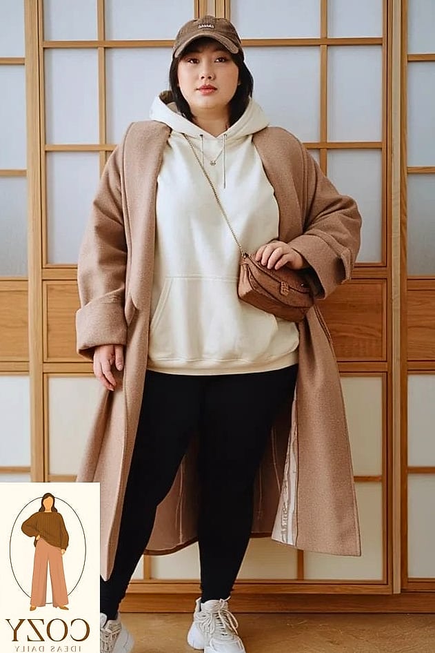 Hoodie and Blazer Layered Look