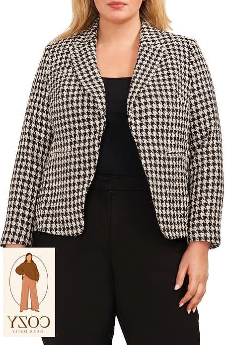 Houndstooth Blazer Set