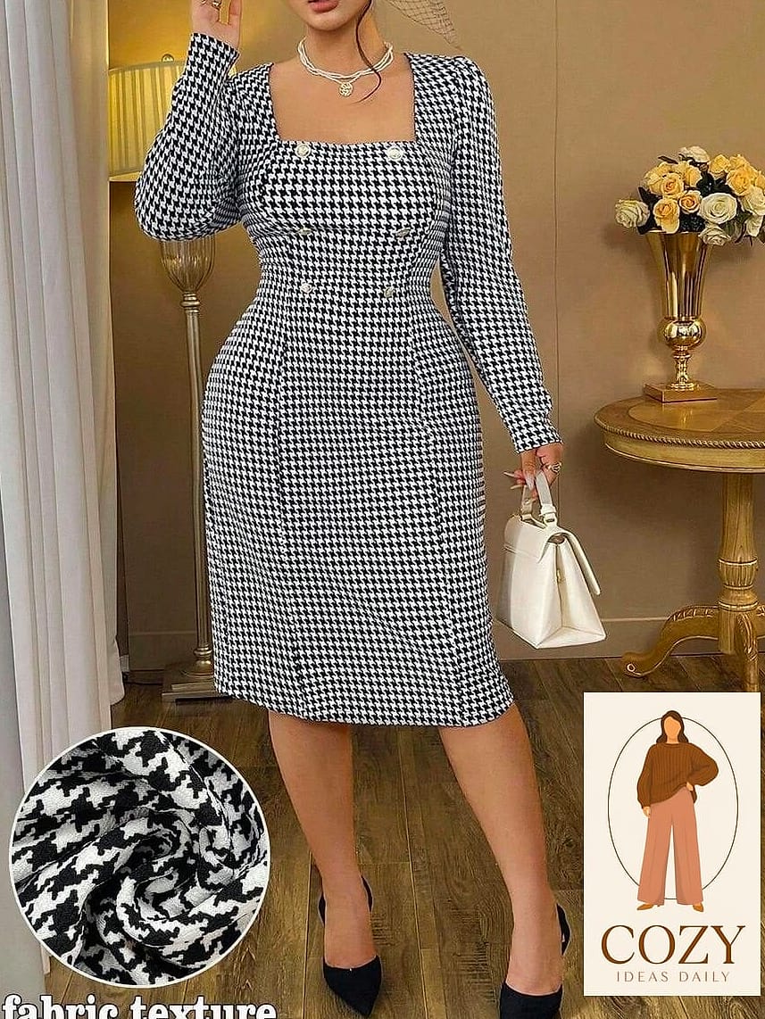 The Houndstooth Party Dress for Something Different