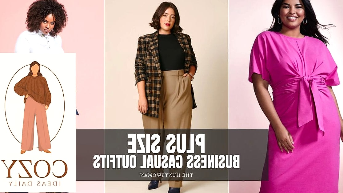 Houndstooth Print Trousers With a Solid Blouse