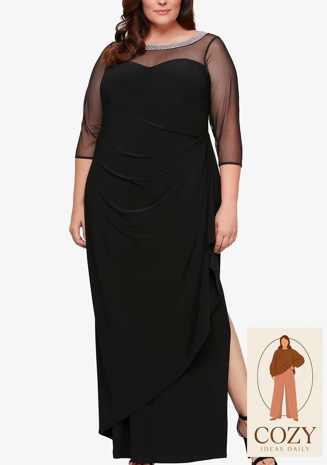 The Illusion Neckline Gown