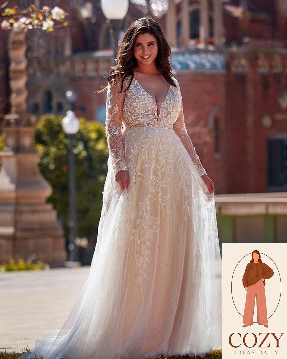 Ivory and Gold Embellished Dress