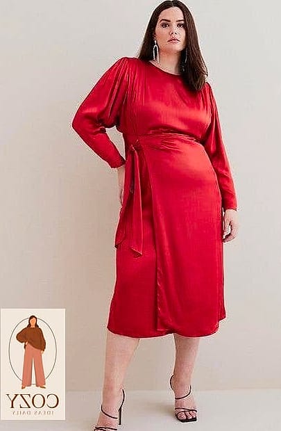 Karen Millen Plus Size Linen Blend Organdie Woven Pussybow Blouse