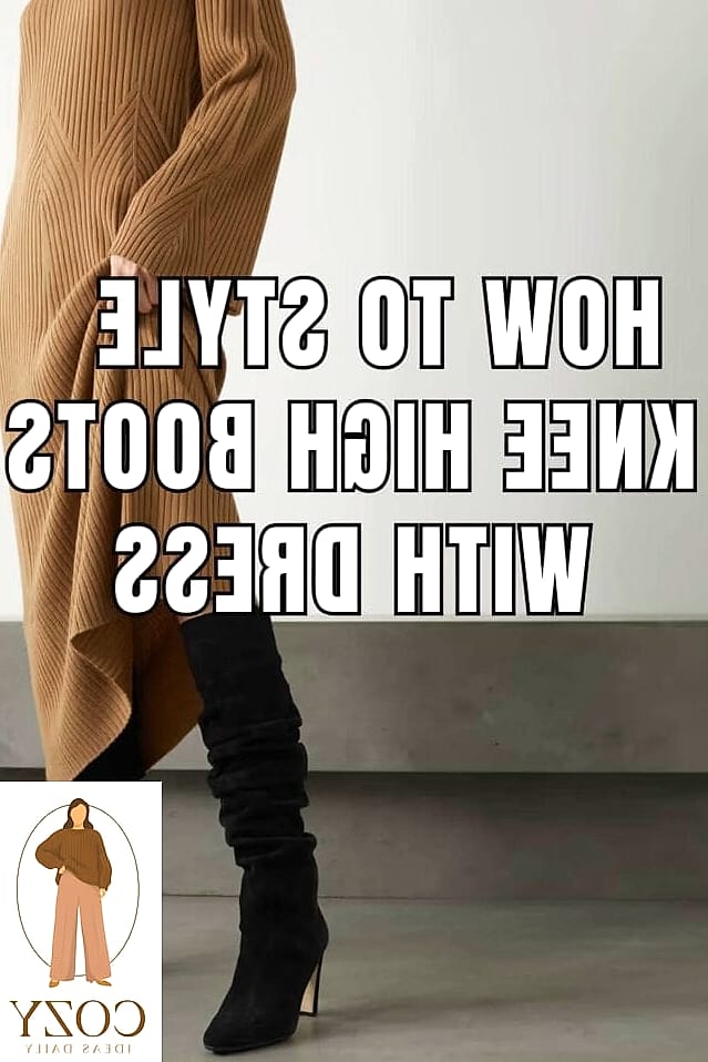 Knee-High Boots With a Sweater Dress