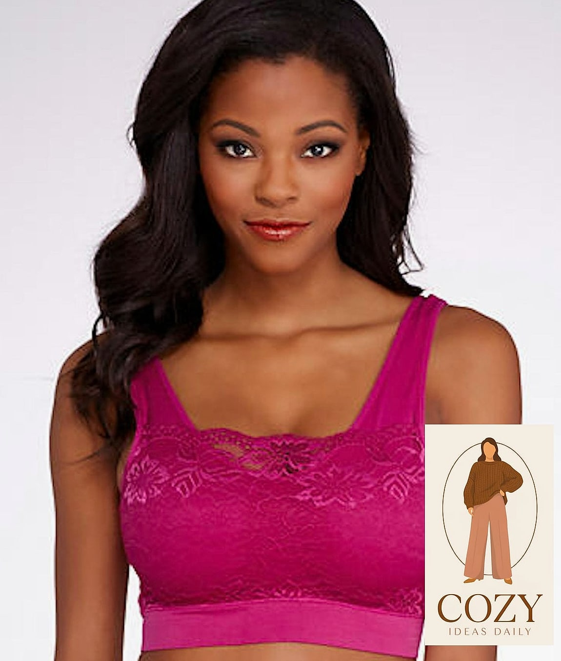 Lace Bralette with Matching Panty