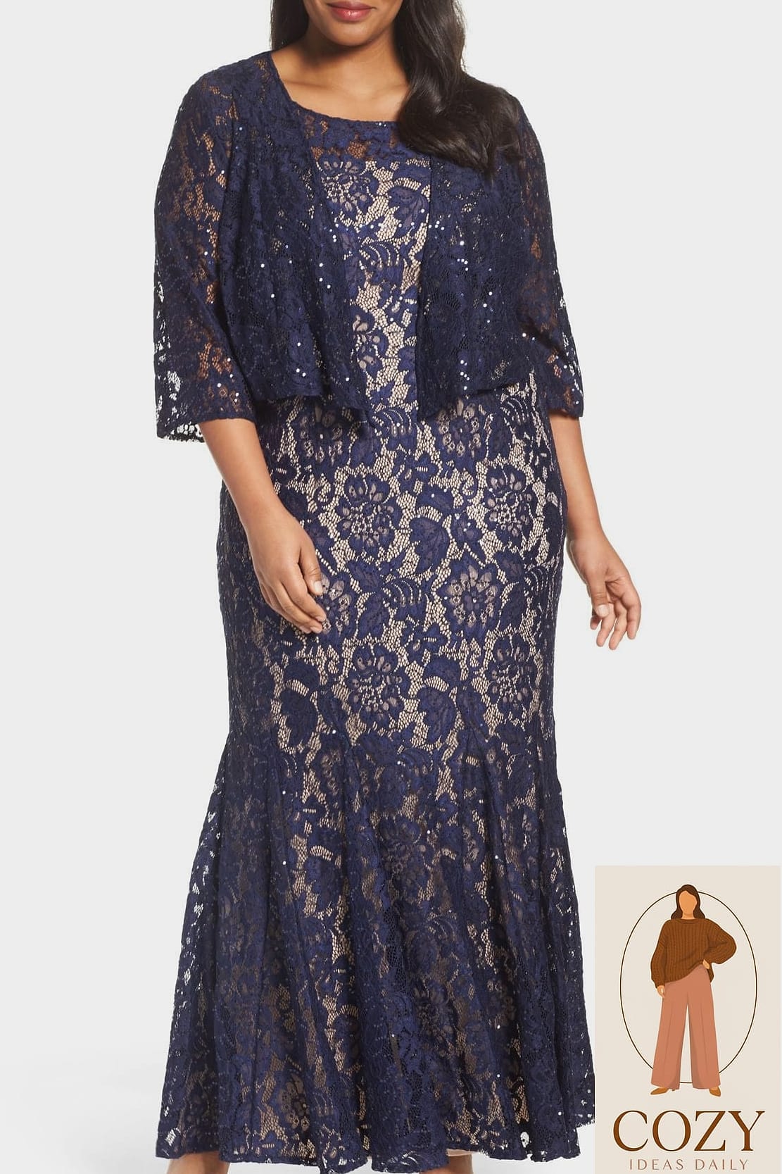 The Lace Overlay Cocktail Dress