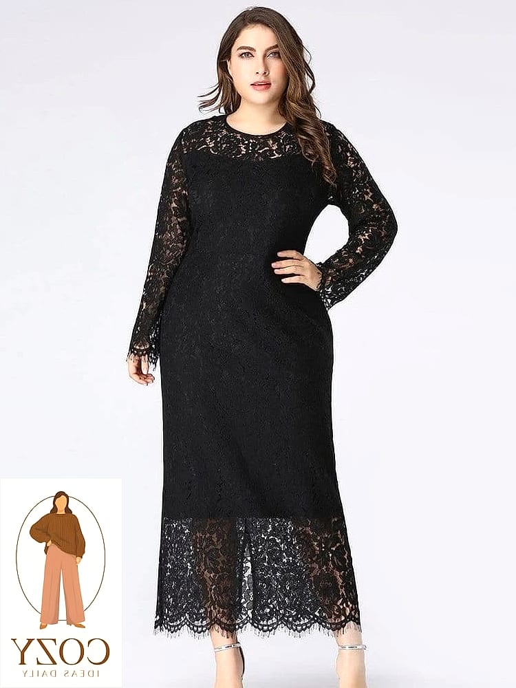 The Lace Sheath in Burgundy