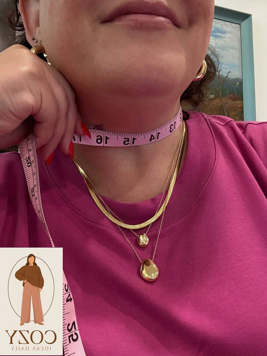 Layered Necklaces As The Finishing Touch