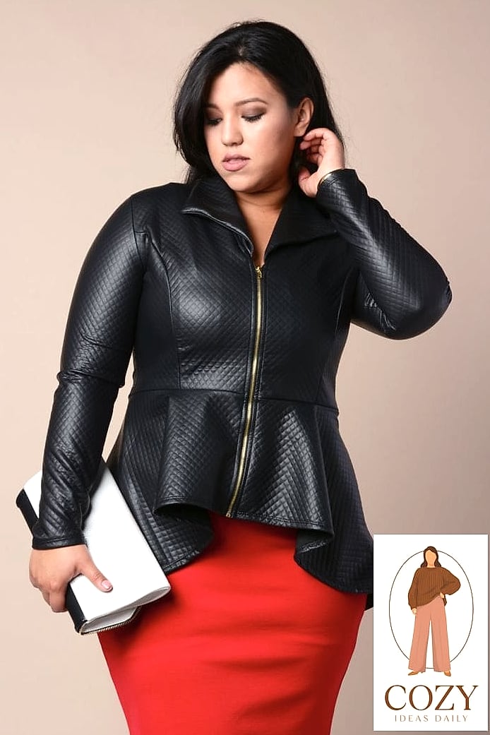 Leather Jacket and Midi Skirt Pairing