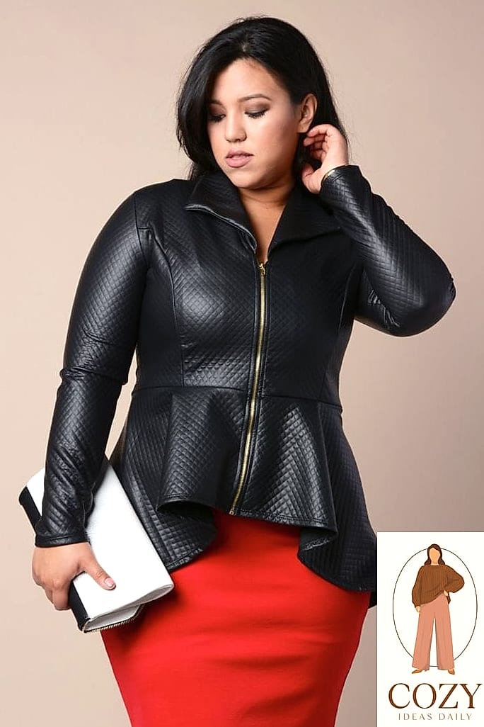 Leather Jacket and Mini Skirt