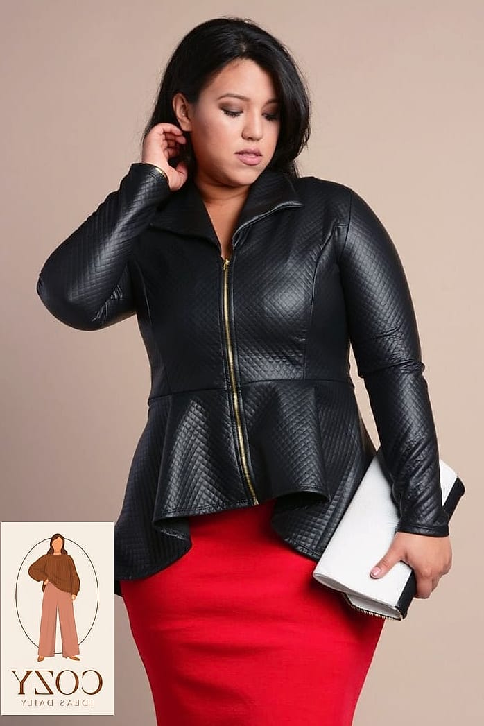 Leather Jacket Over a Slip Dress