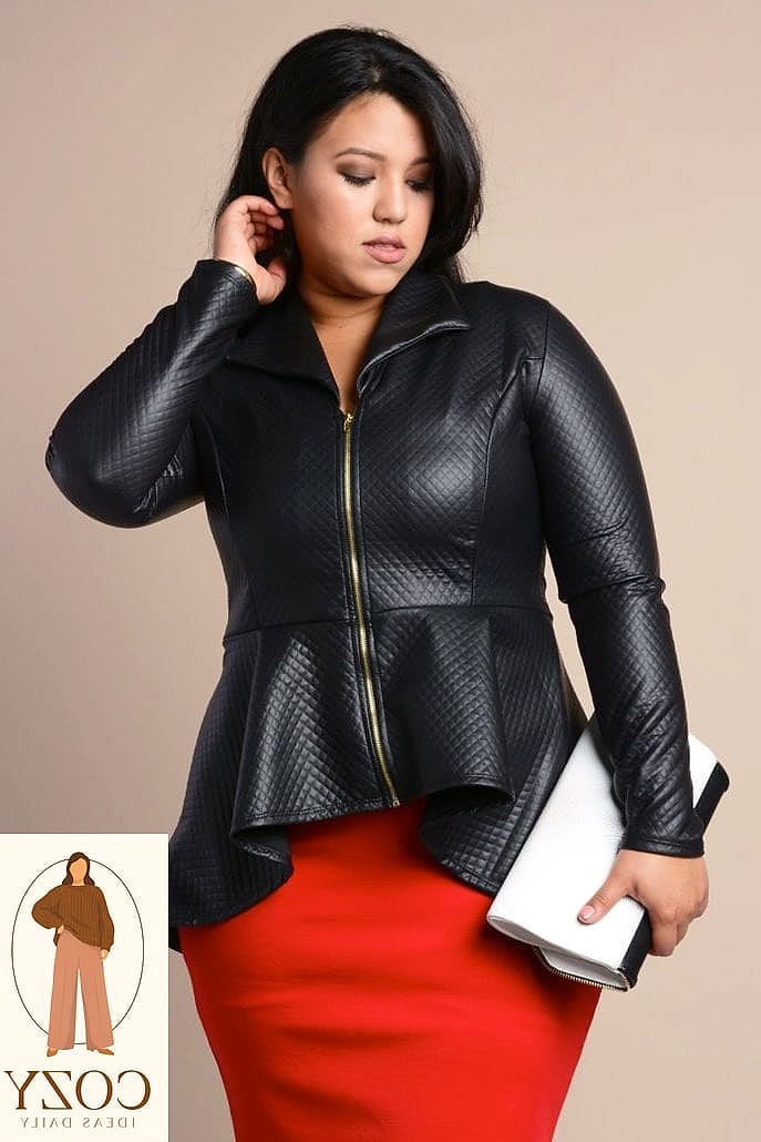 Leather Jacket and Mini Skirt Combo