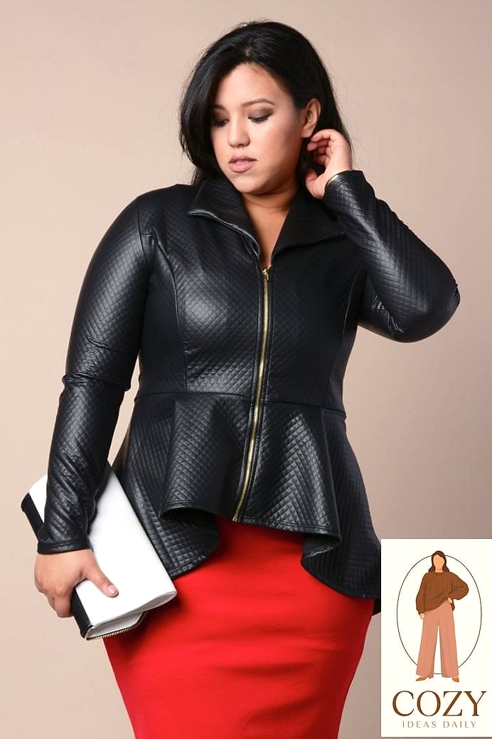 Leather Jacket and Mini Skirt Combo
