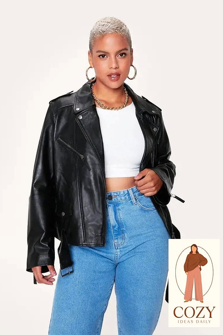 The Leather Jacket and Bodysuit Combo