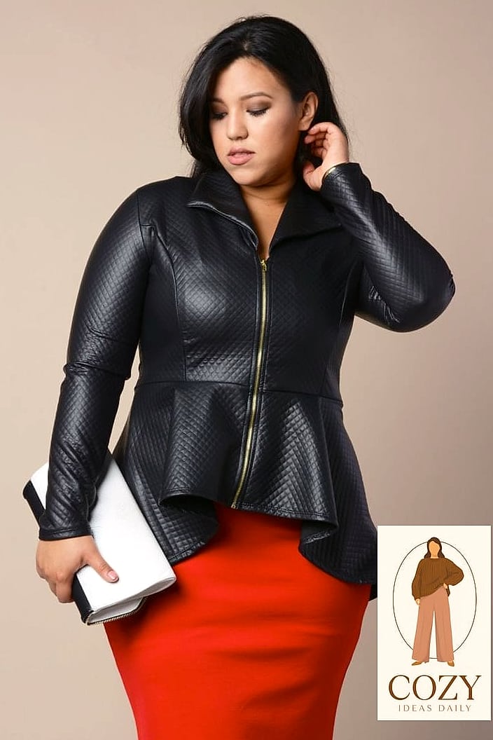Leather Jacket Over a Slip Dress