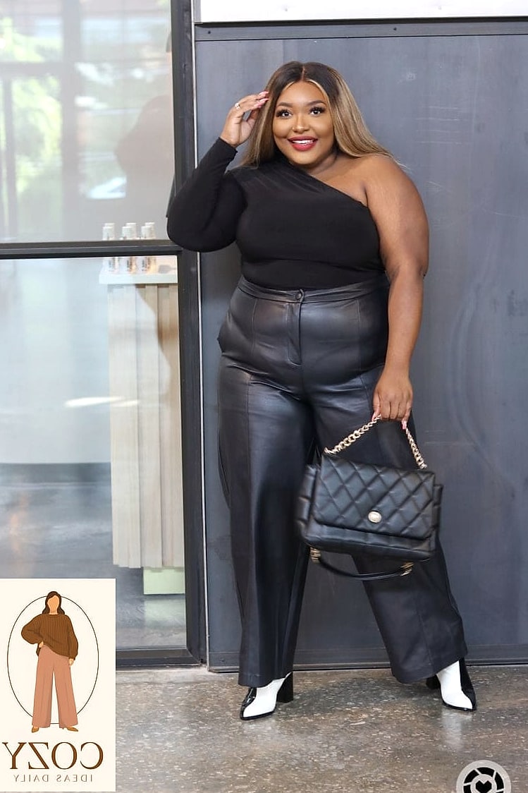 Leather Pants and a Statement Top