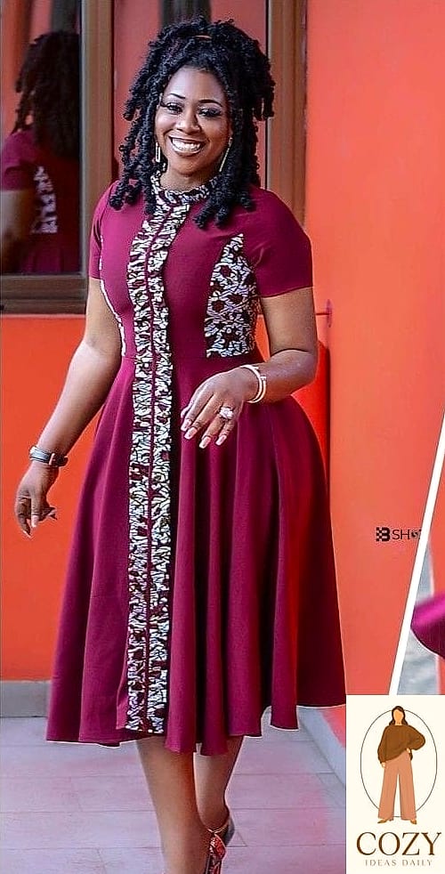 The A-Line Ankara Church Dress