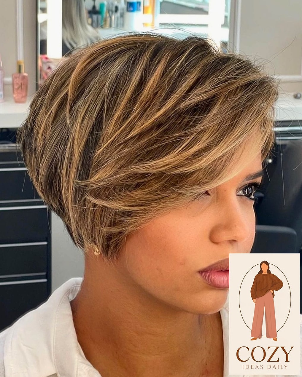 The Long Pixie With Side Part