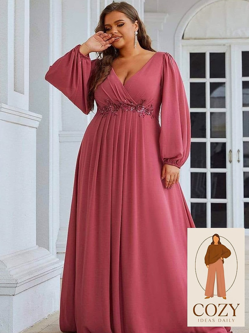 27 Plus Size Work Dresses That Are Going Viral on Pinterest Right Now 9 Long Sleeve Dresses for Cooler Office Temperatures