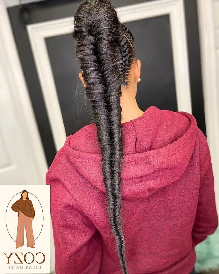 Loose Fishtail Braid for a Bohemian Feel