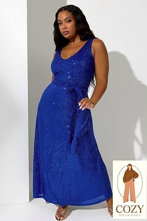 The Maxi in Cobalt Print