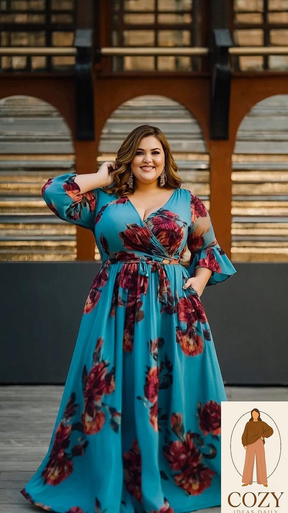 Maxi Dress with a Denim Jacket