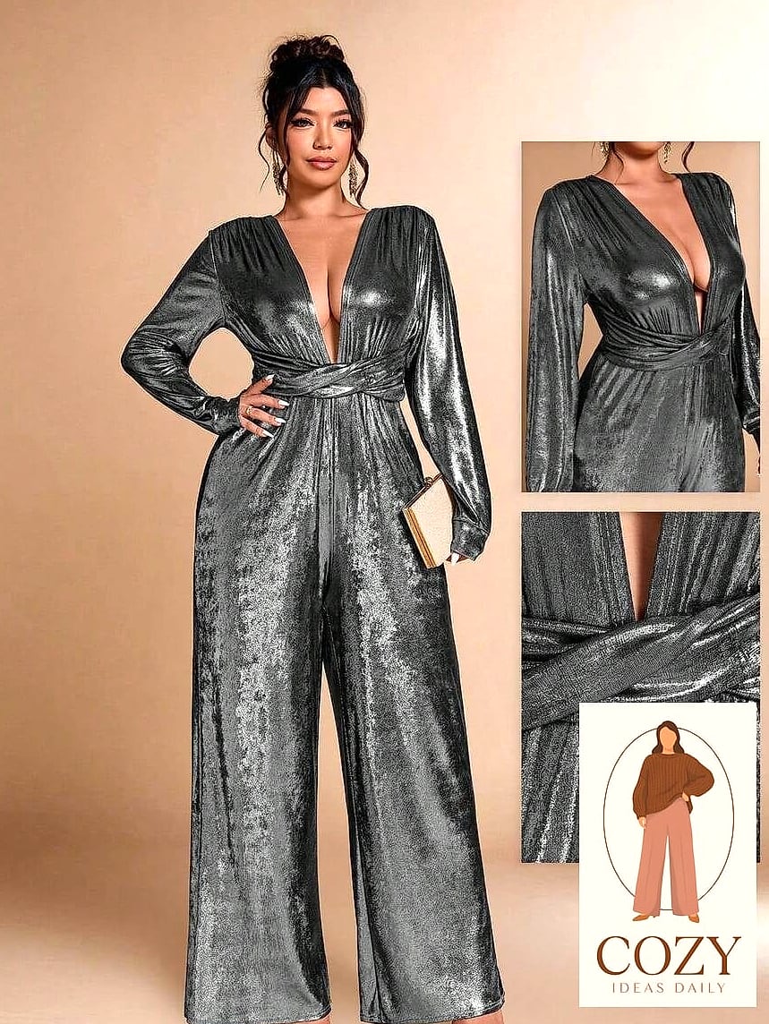 Metallic Jumpsuit for Instant Glam